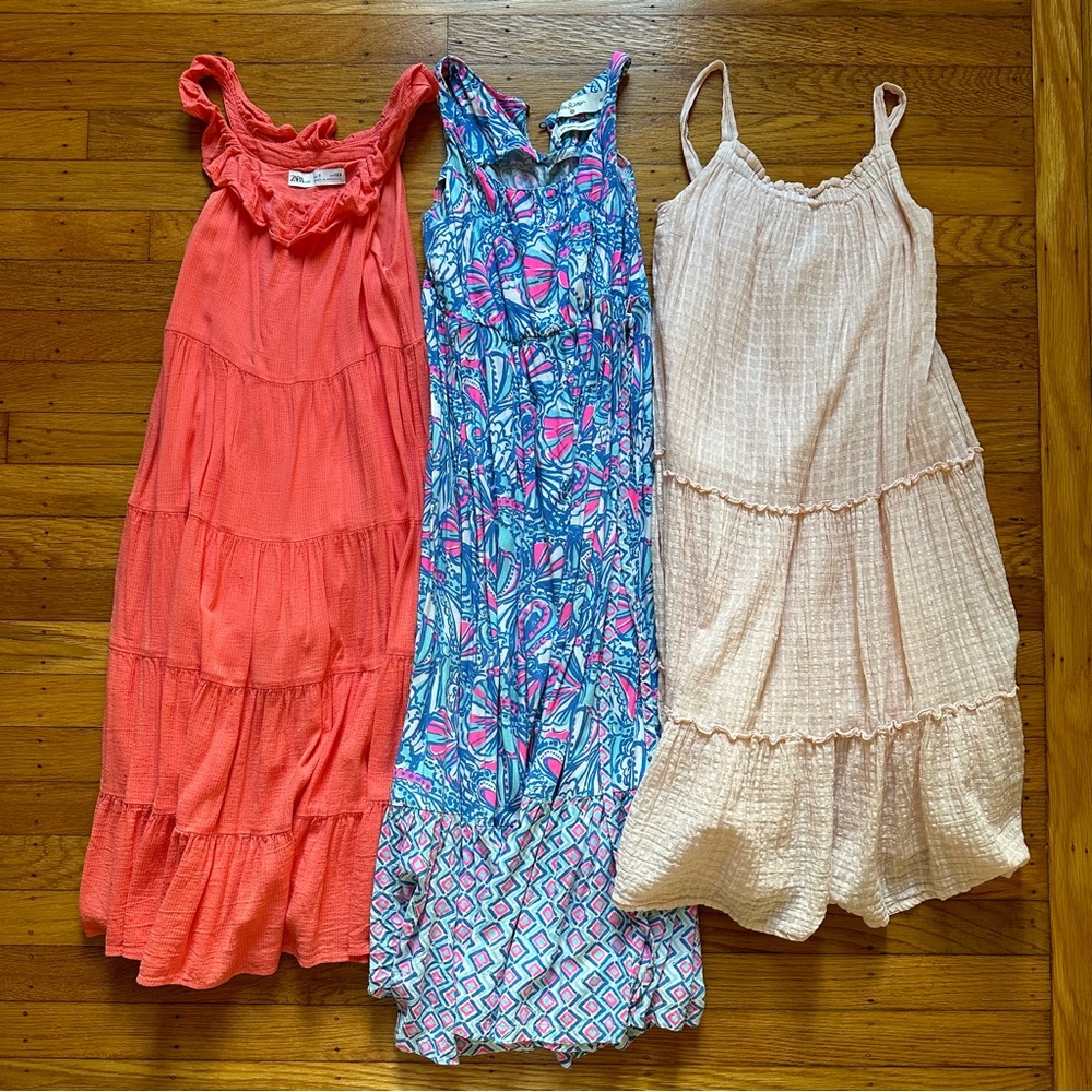 Zara & Lilly Pulitzer x Target Maxi Dresses Bundle size 7